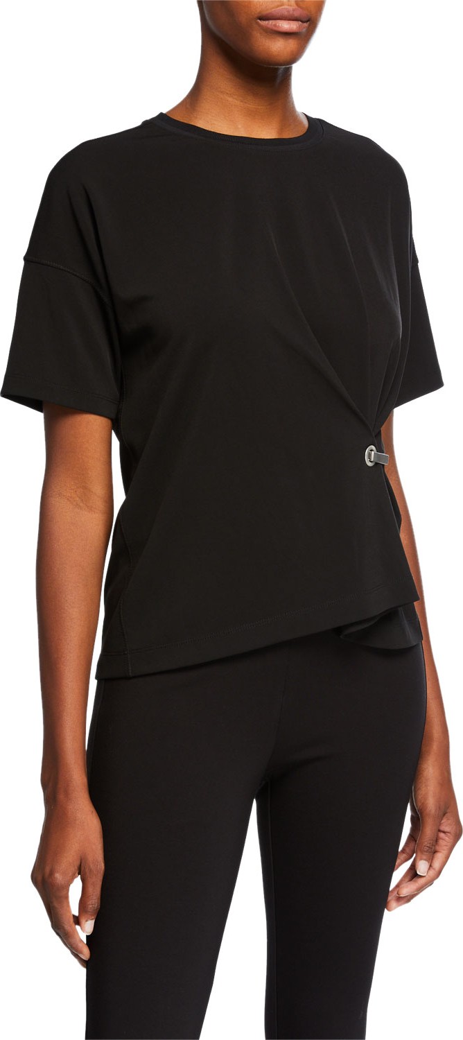 Rag & Bone Mitchell Crewneck Grommet Tee