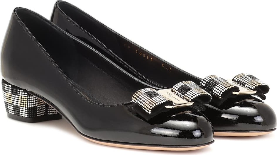 Salvatore Ferragamo Vara Bow patent leather pumps