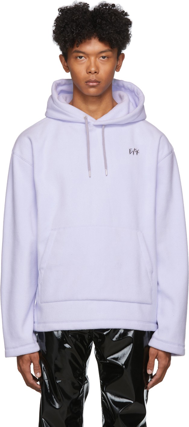 Eytys Blue Sherpa Spike Hoodie