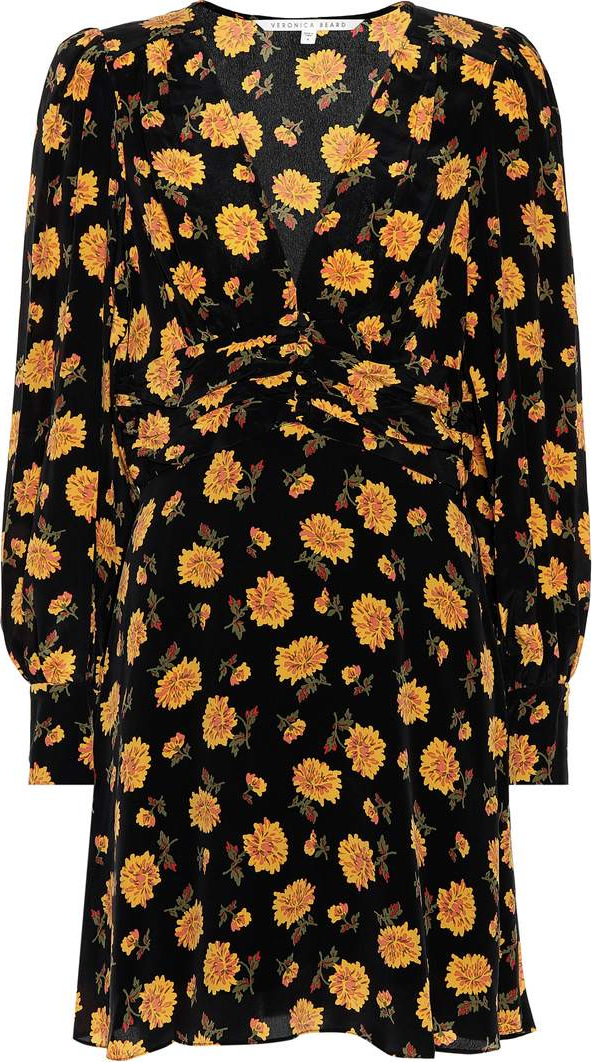 Veronica Beard Marion printed silk minidress