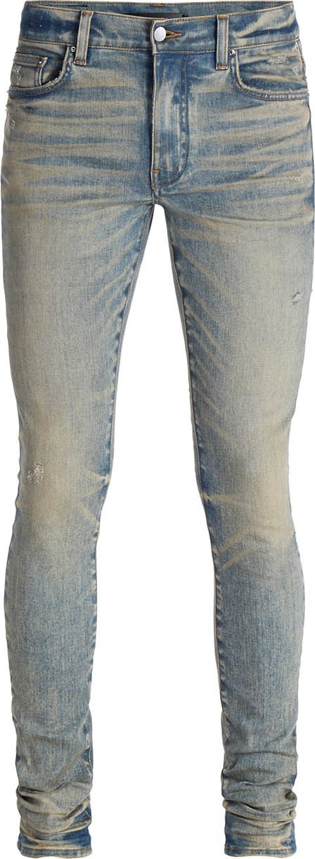 Amiri Dirty Indigo Stack Jeans