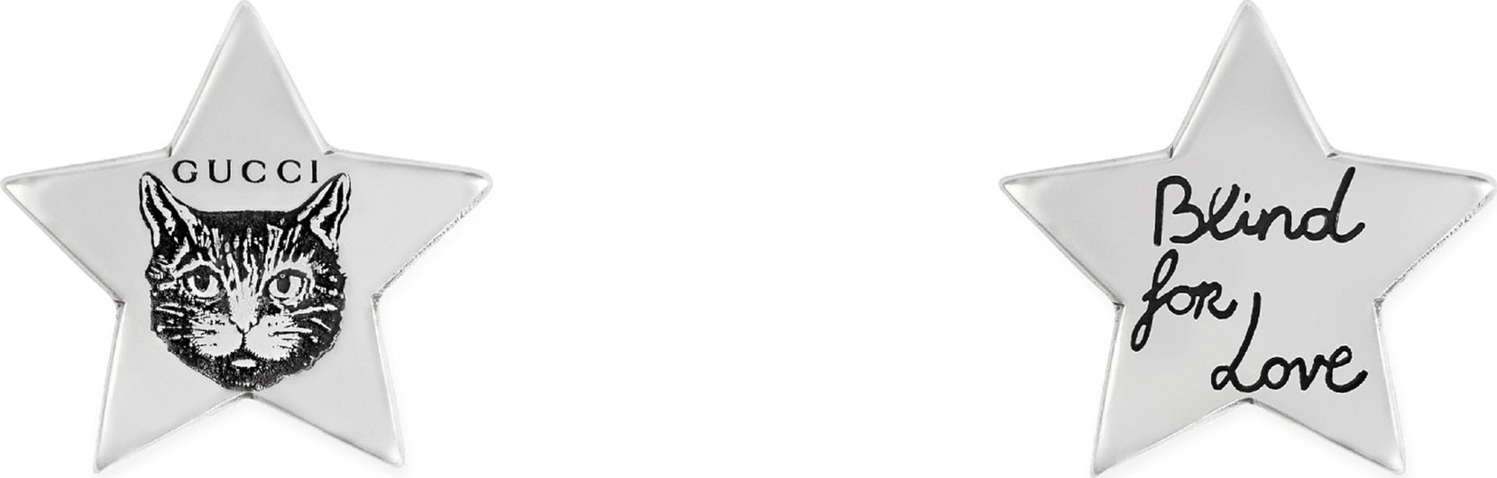 Gucci Blind for Love Star Earrings