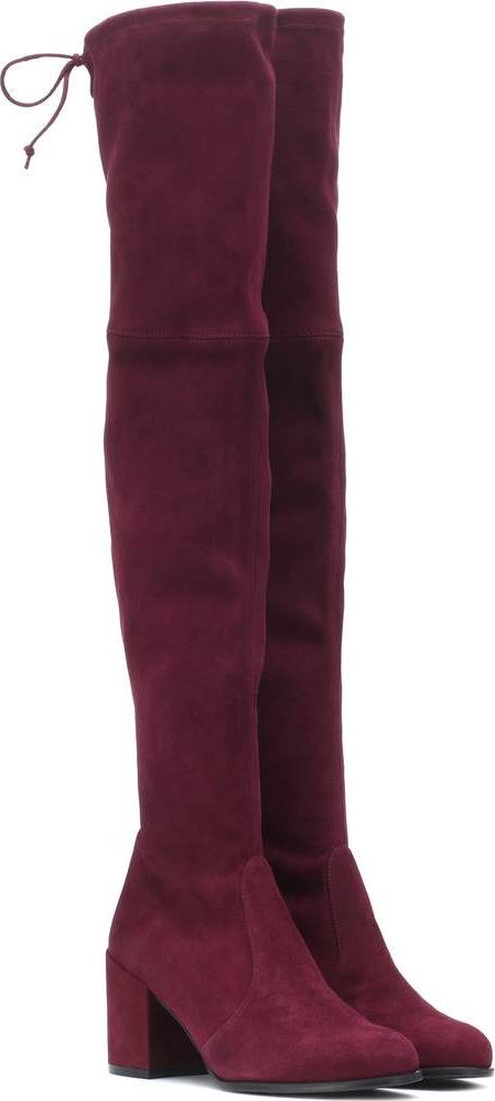 Stuart Weitzman Tieland suede over-the-knee bots