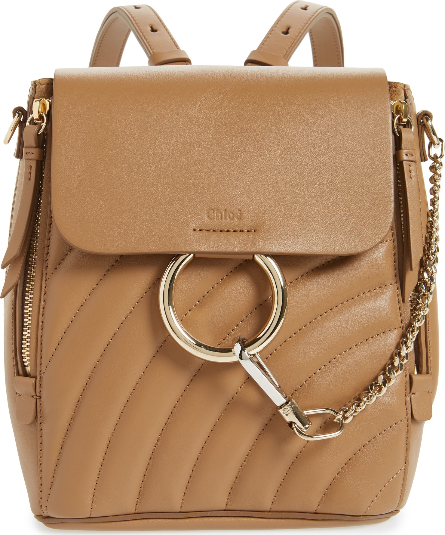 Chloe Small Faye Quilted Leather Backpack