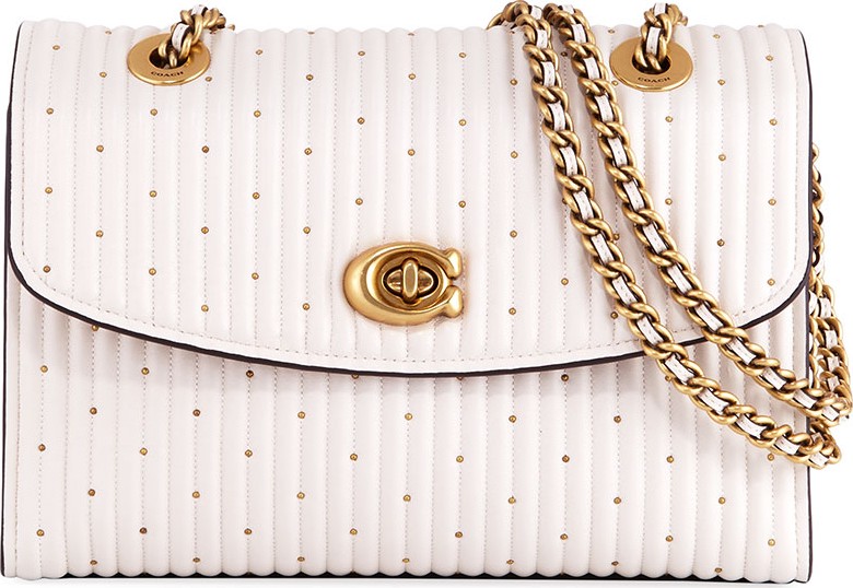 COACH 1941 Parker Quilting Shoulder Bag with Rivets