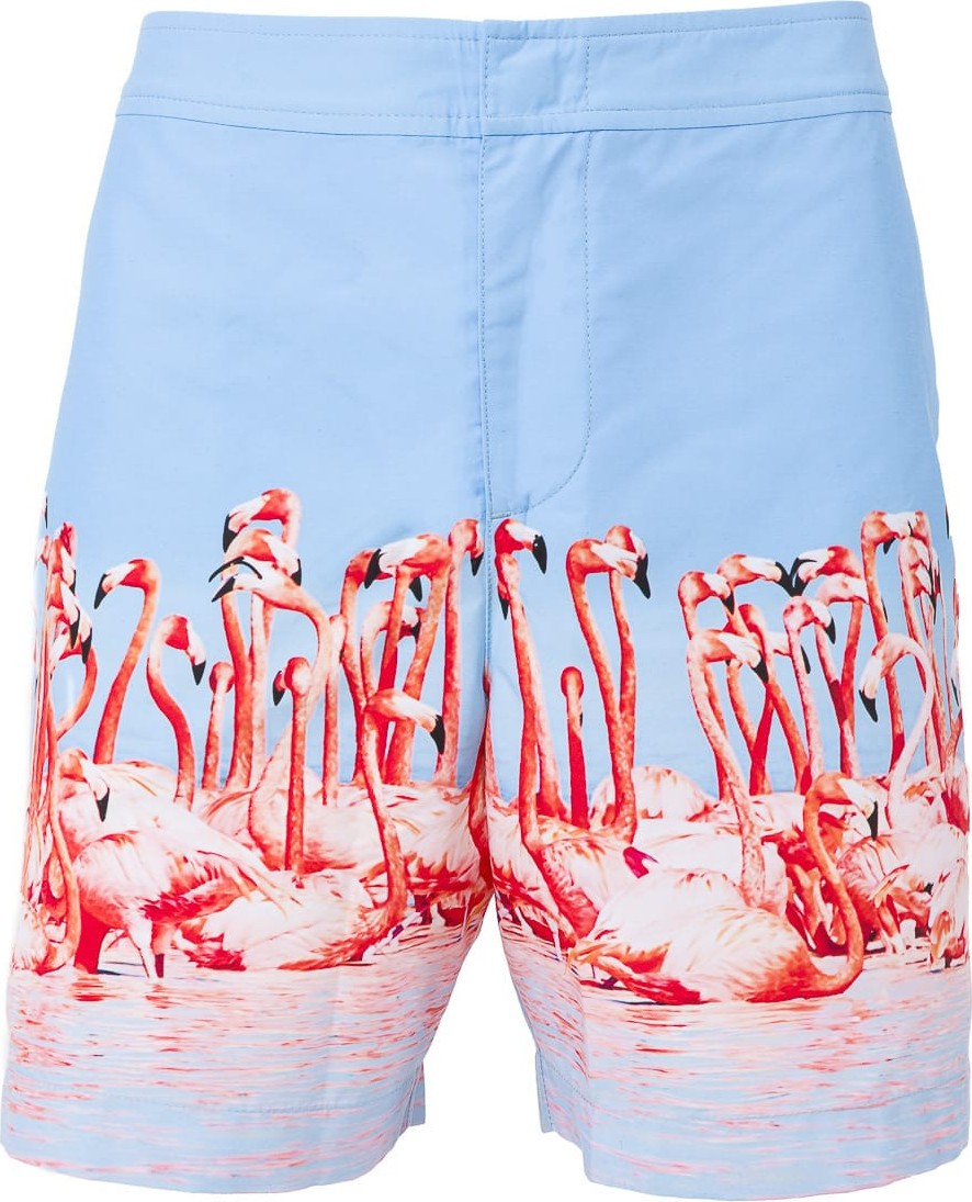 Orlebar Brown THE WEBSTER X LANE CRAWFORD FLAMINGO SWIM TRUNK