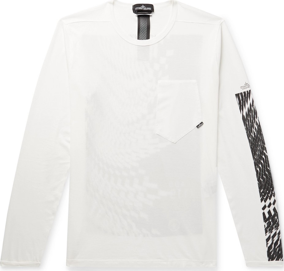 Stone Island Logo-Print Cotton-Jersey T-Shirt