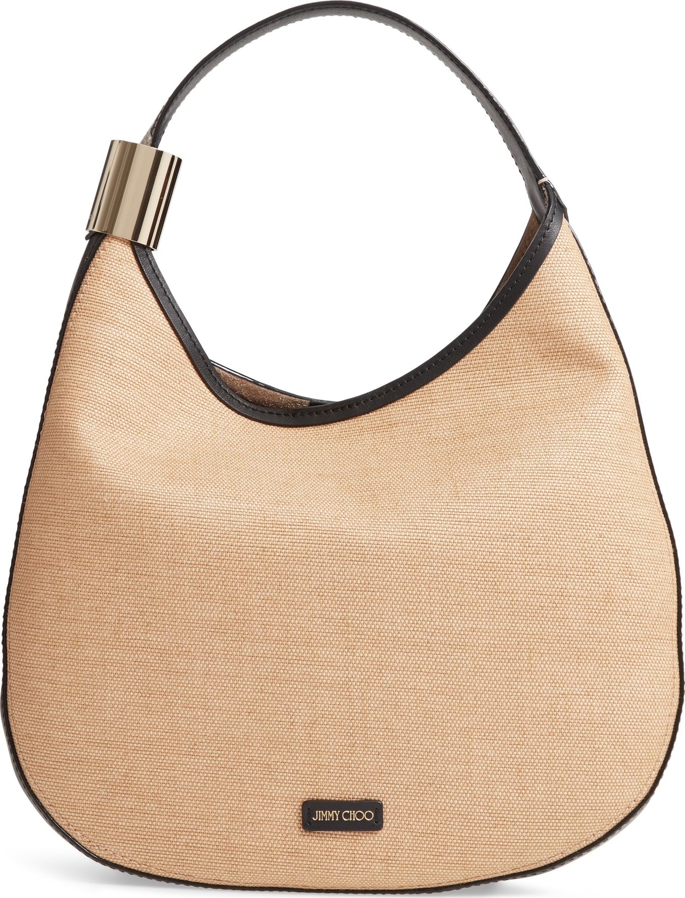 Jimmy Choo Stevie Raffia & Genuine Snakeskin Hobo