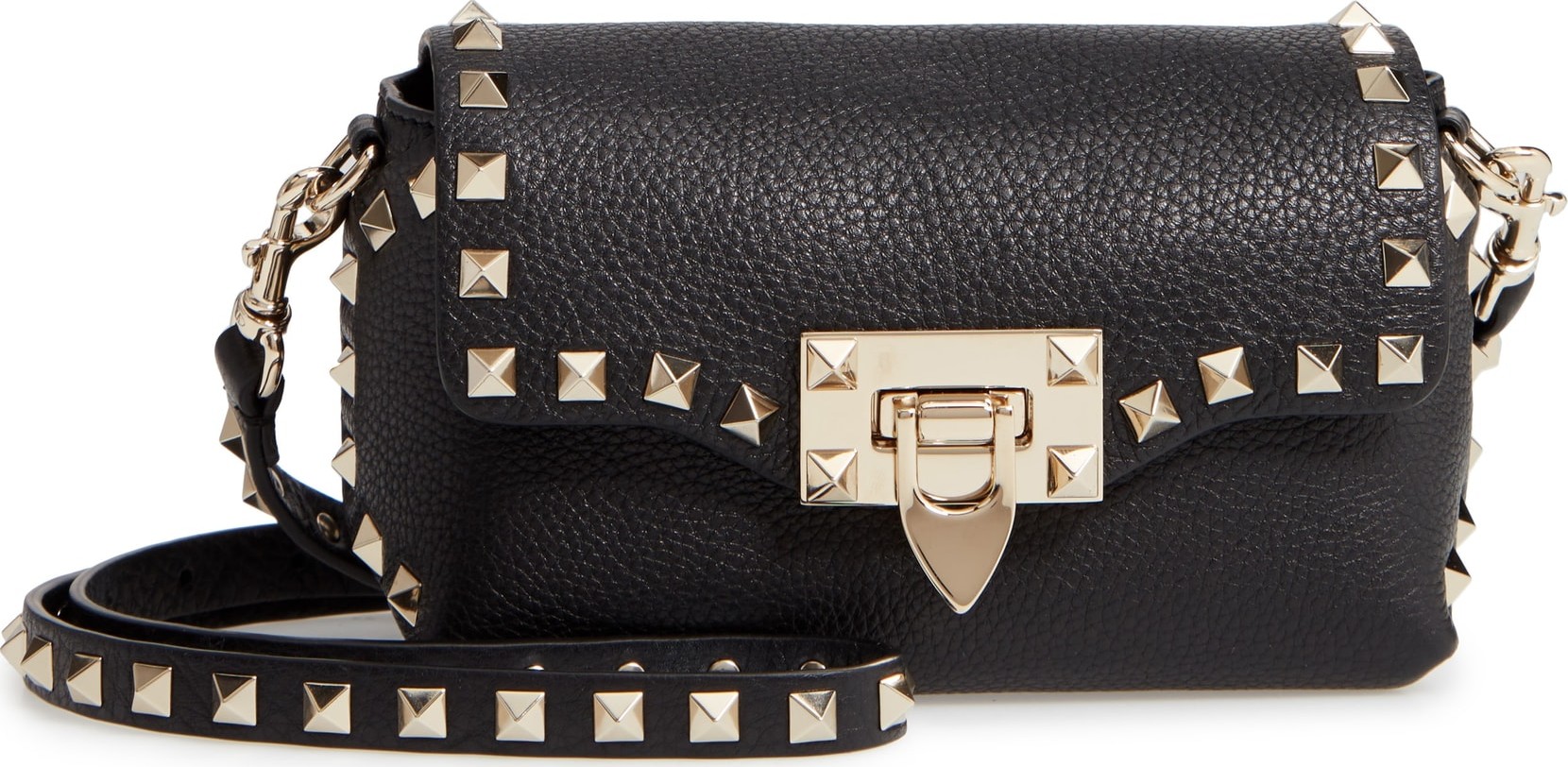Valentino Rockstud Mini Calfskin Leather Crossbody