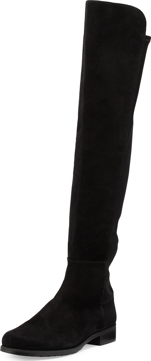 Stuart Weitzman 50/50 Suede Over-the-Knee Boot