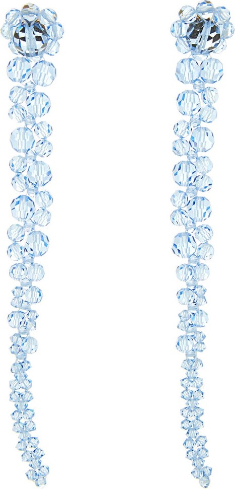 Simone Rocha Floral beaded drop earrings