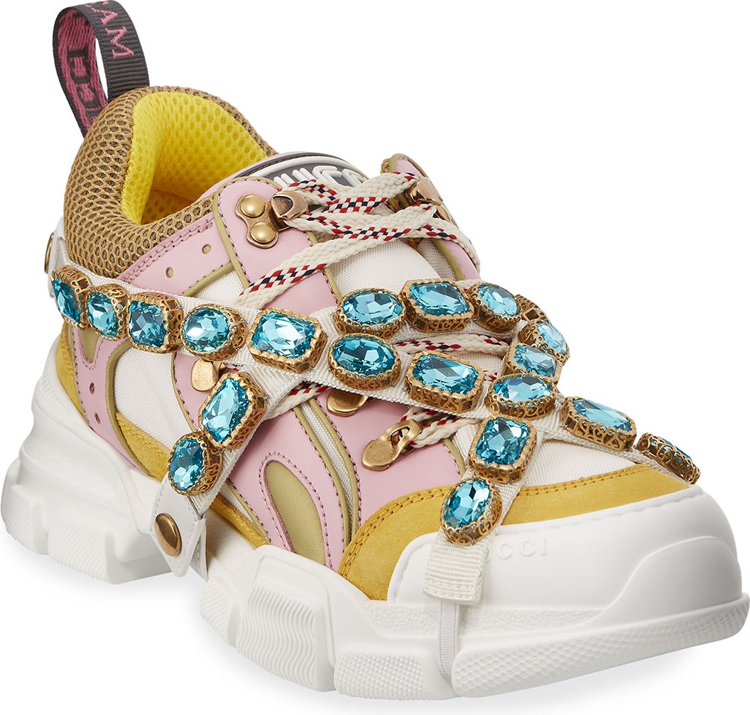 Gucci Flashtrek Crystal Hiker Sneaker