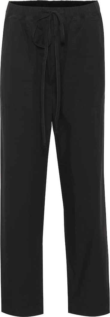 Velvet By Graham & Spencer Megara cotton poplin straight pants