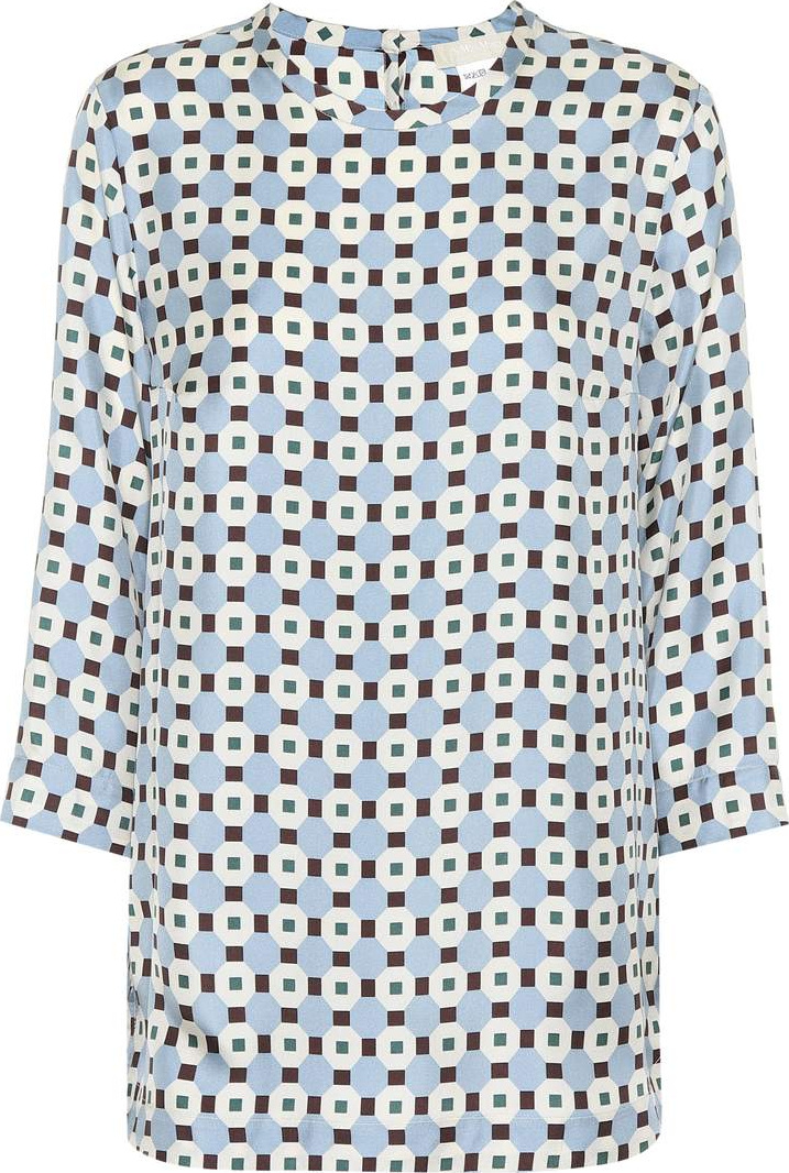 Max Mara Bikini printed silk top