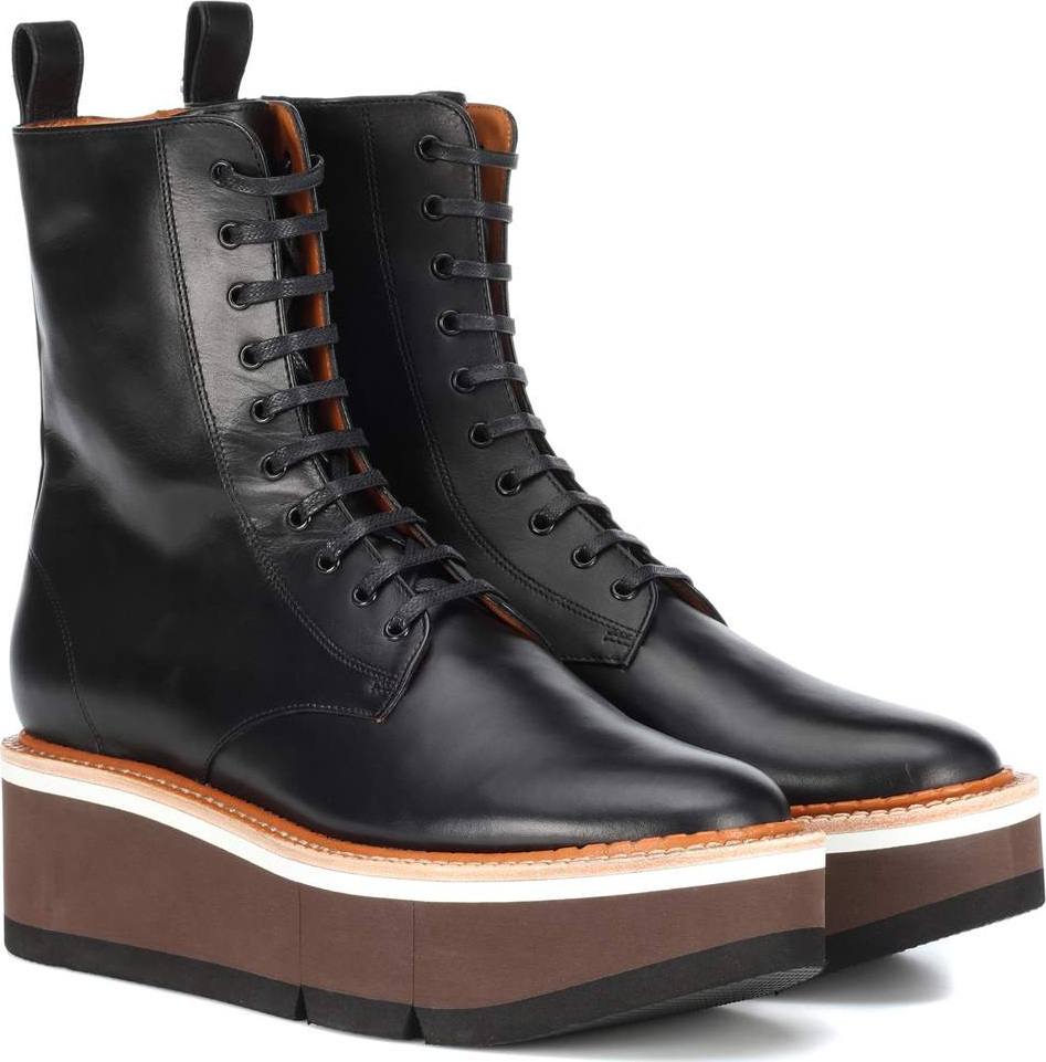 Robert Clergerie Berenice platform leather ankle boots