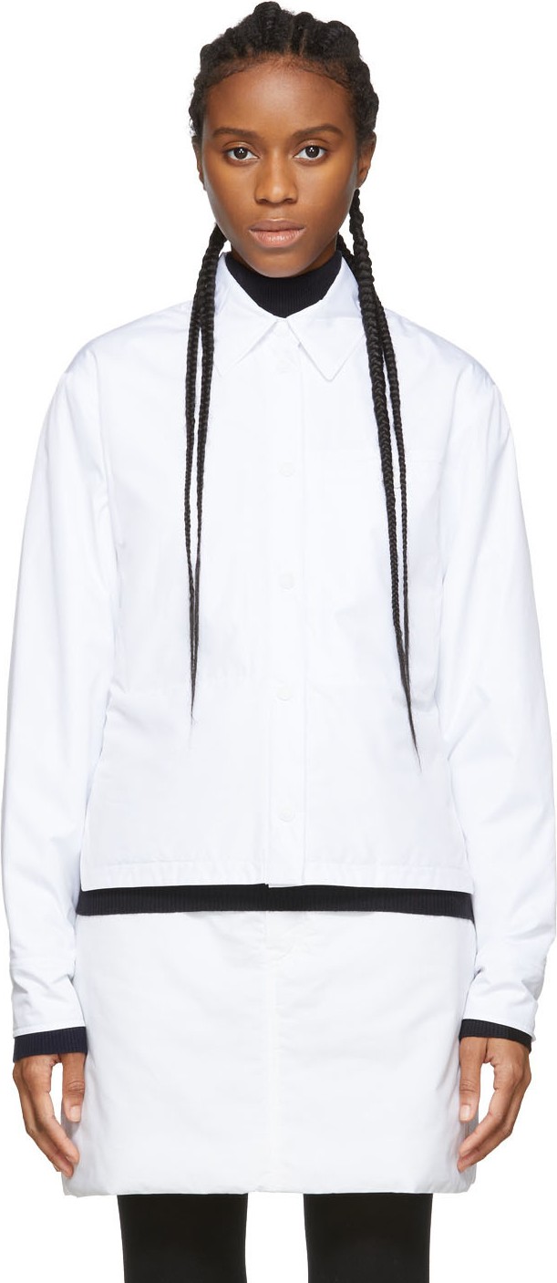 Sportmax White Rolle Shirt Jacket