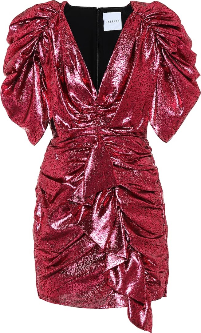Halpern Lamé minidress