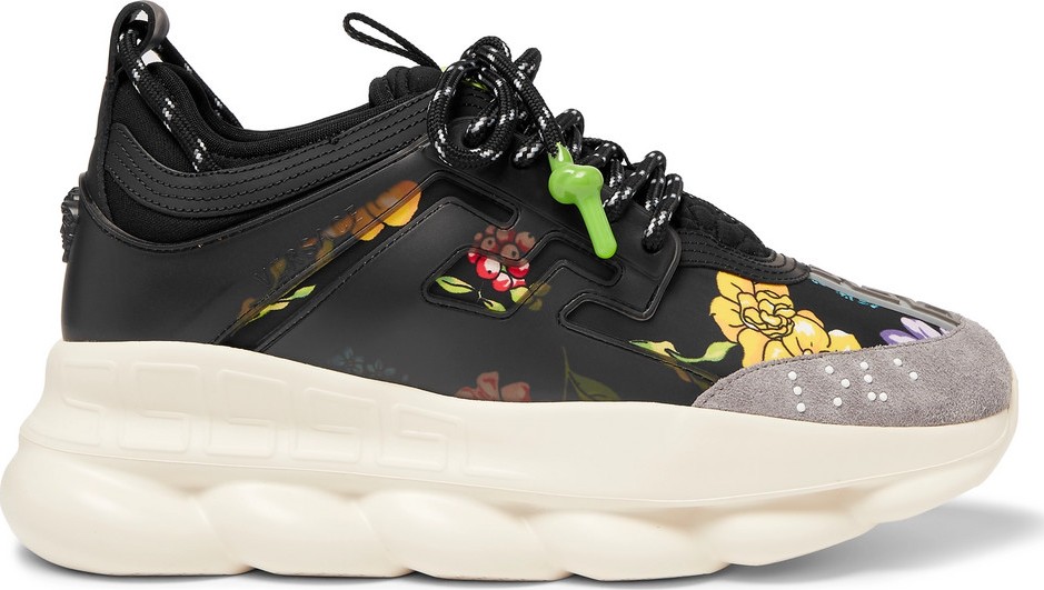 Versace Chain Reaction Panelled Neoprene Sneakers