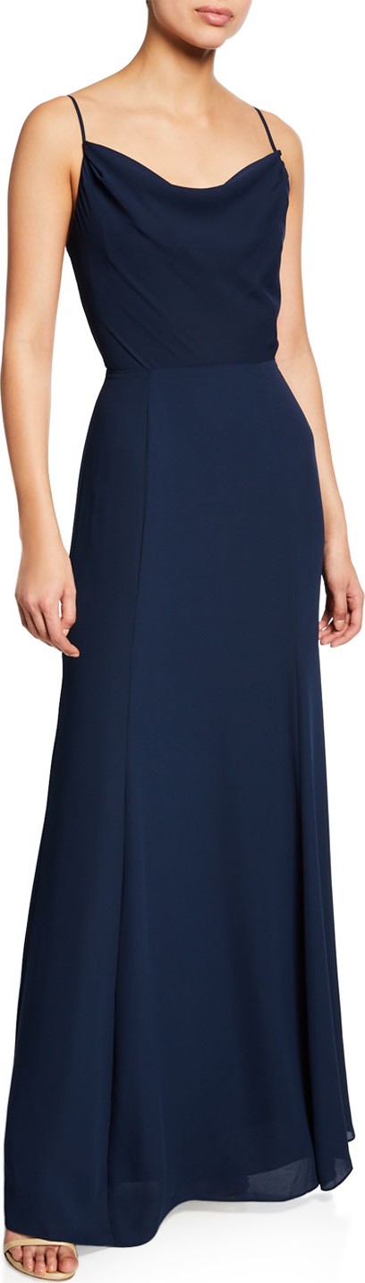 WAYF The Melanie Cowl-Neck Gown