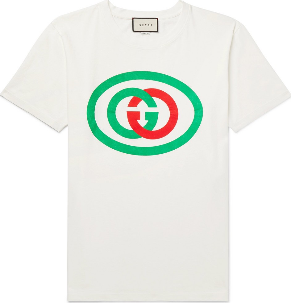 Gucci Oversized Logo-Print Cotton-Jersey T-Shirt