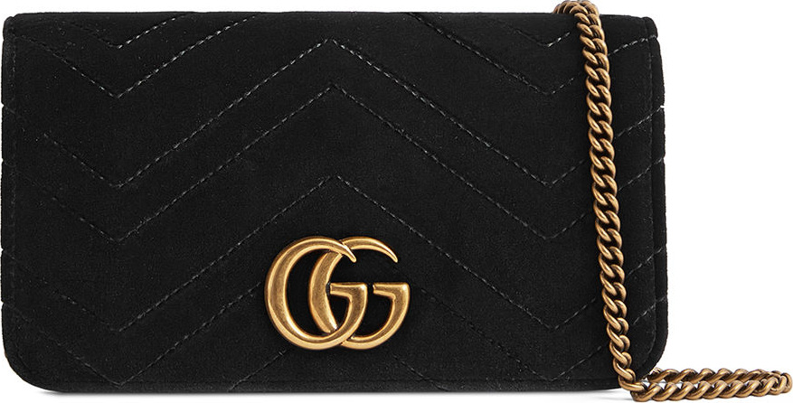 Gucci GG Marmont Velvet Crossbody Bag
