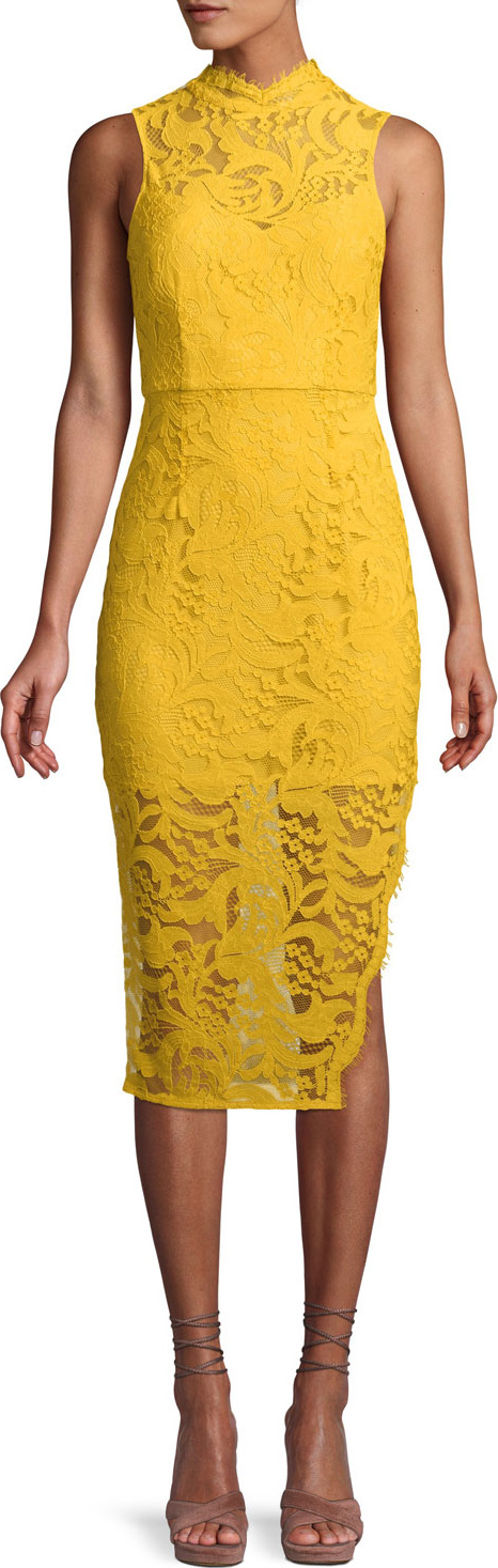 Aijek Melanie Sleeveless Dress in Lace