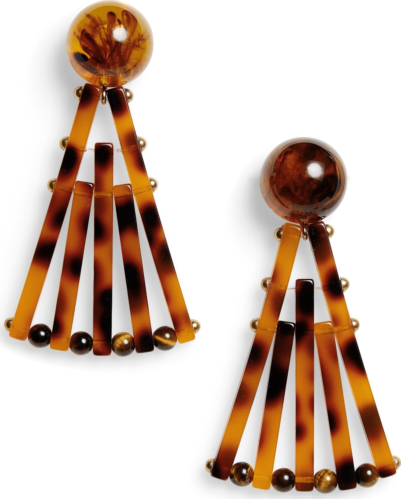 Cult Gaia Acrylic Fan Earrings