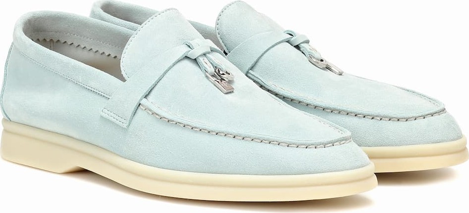 Loro Piana Summer Charms Walk suede loafers