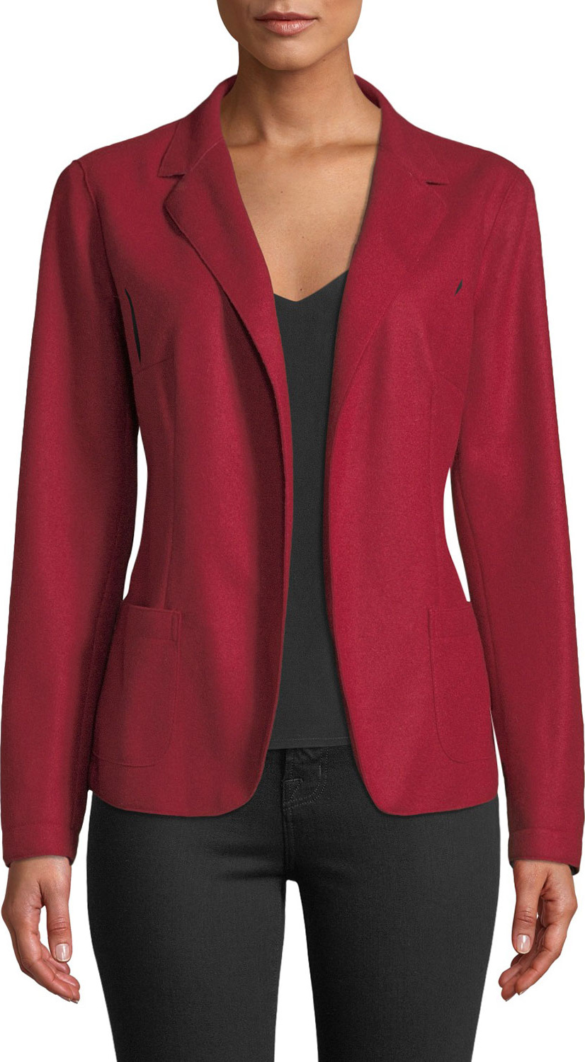 Eleventy Relaxed Stretch-Wool Blazer