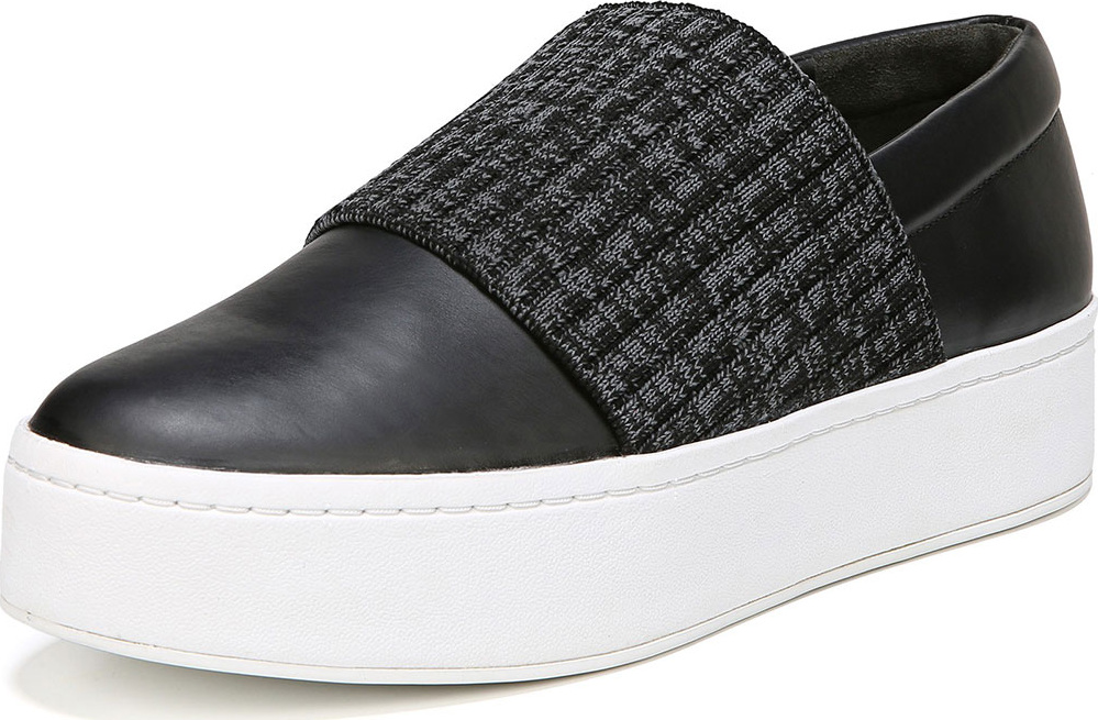 Vince Weadon Leather Platform Sneakers