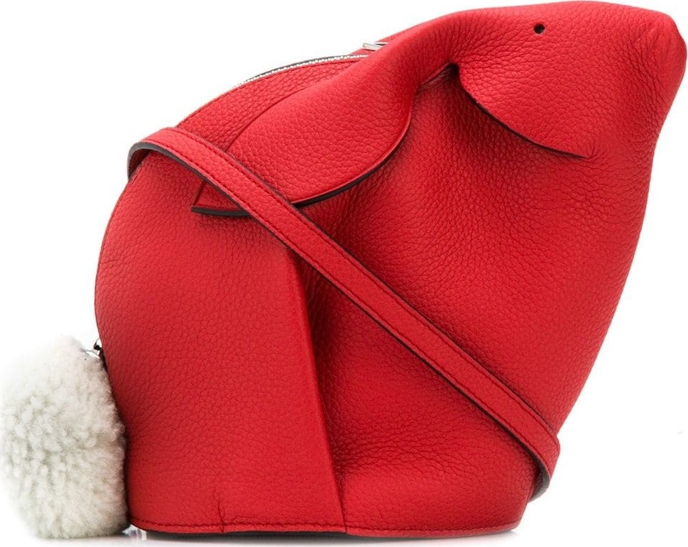 LOEWE Red Mini Bunny Bag