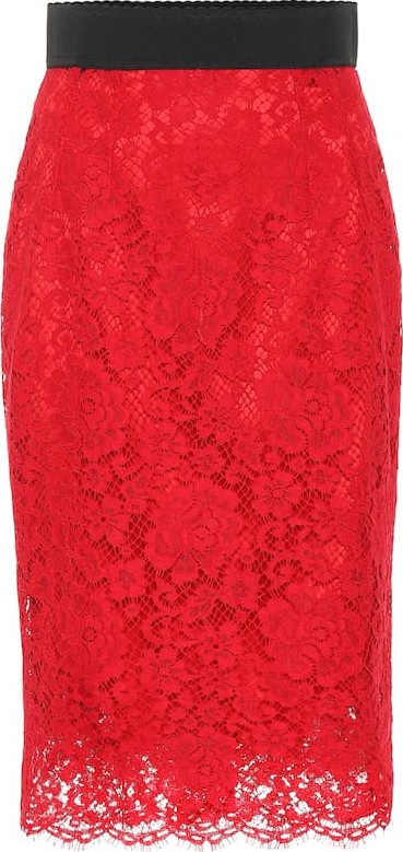 Dolce & Gabbana Lace pencil skirt