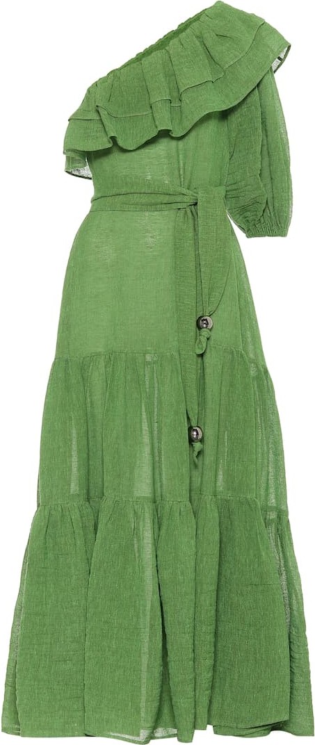 Lisa Marie Fernandez Arden linen-blend gauze maxi dress