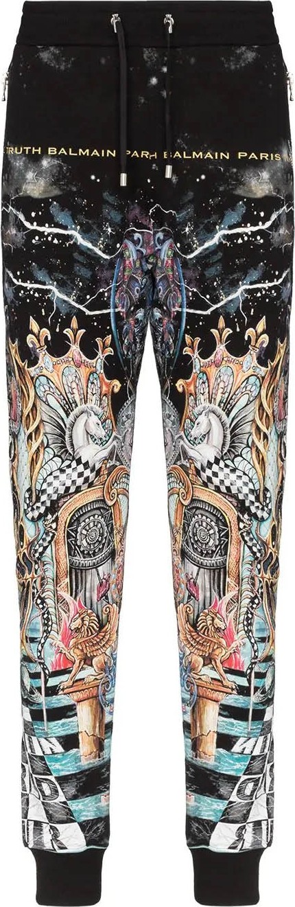 Balmain Psychedelic print sweats