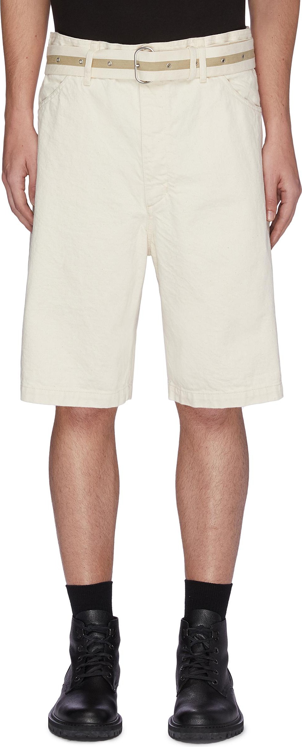 Jil Sander Belted Denim Shorts