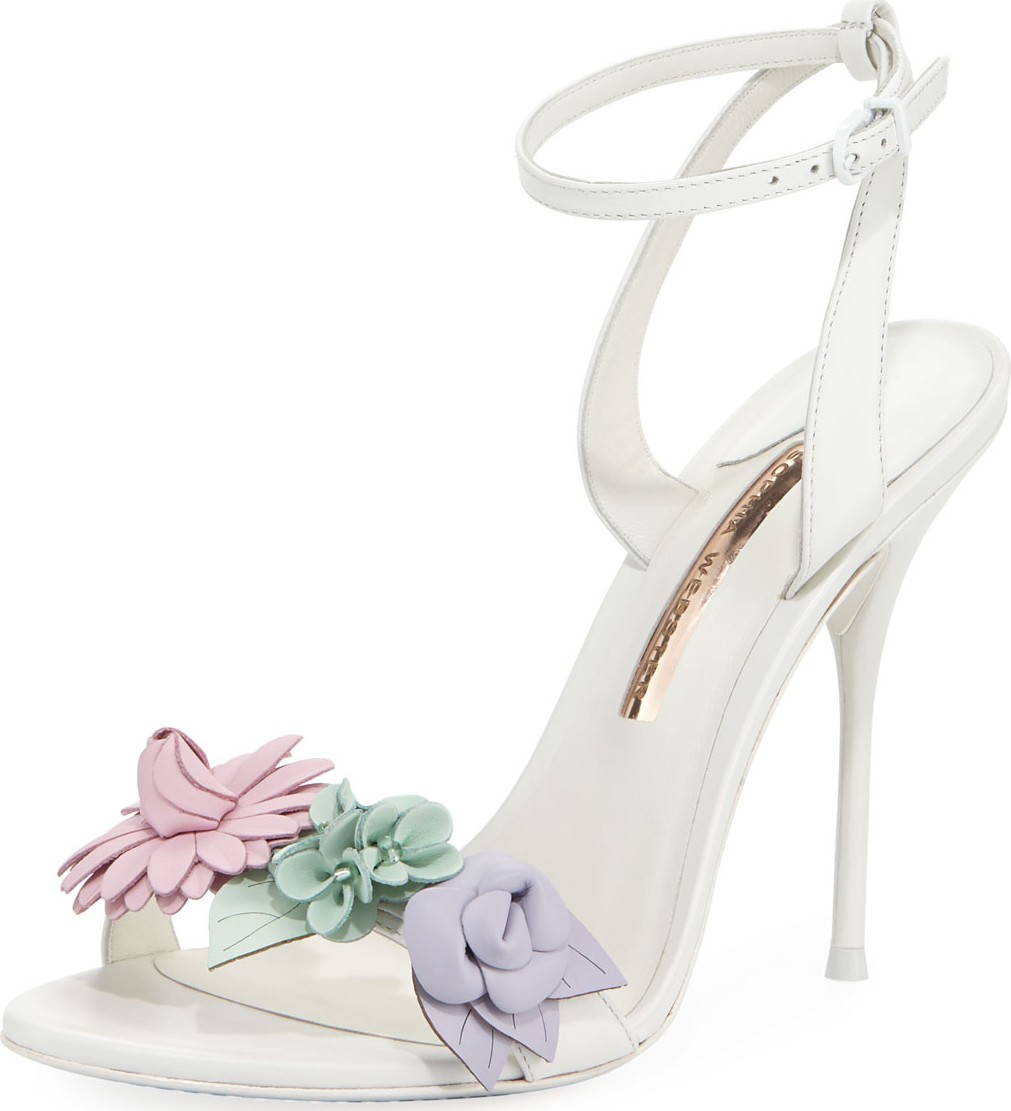 Sophia Webster Lilico Floral Calf Leather Sandal