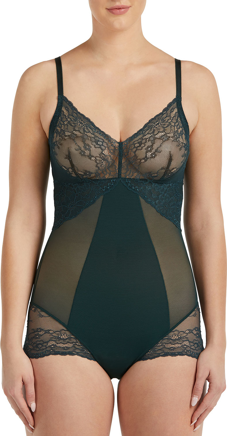 SPANX Lace-Inset V-Neck Bodysuit