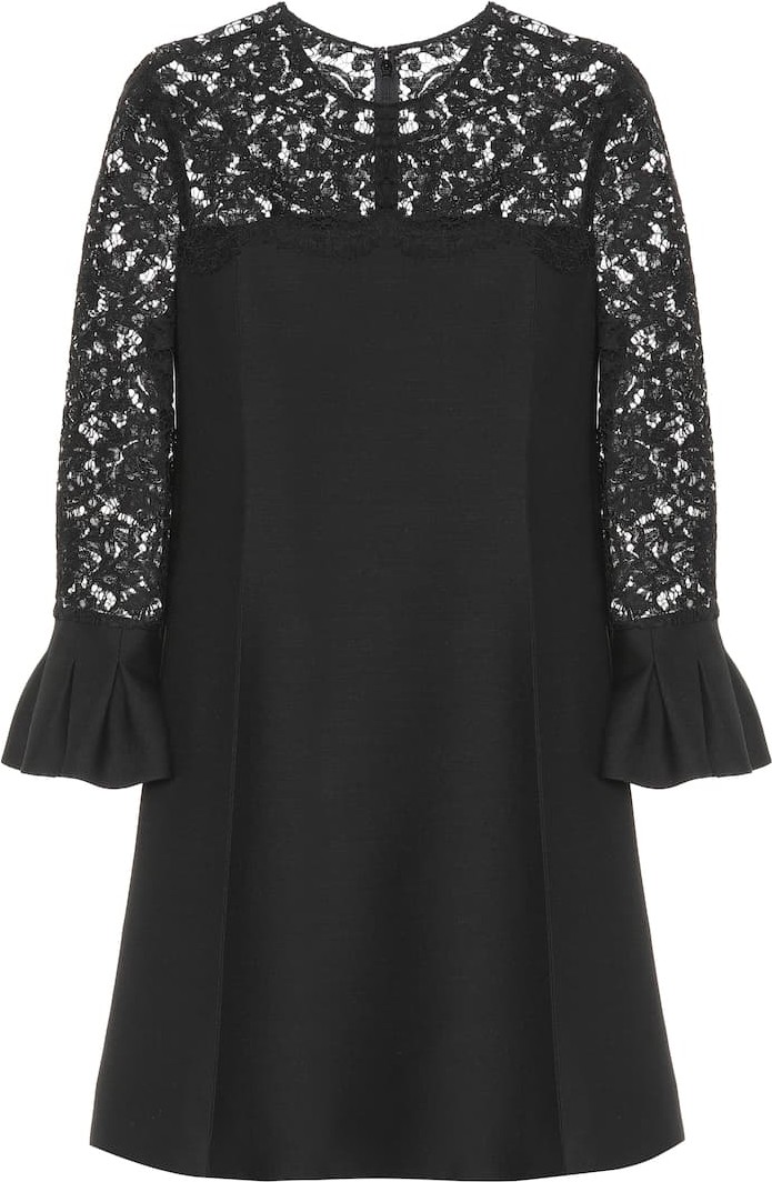 Valentino Lace wool and silk dress