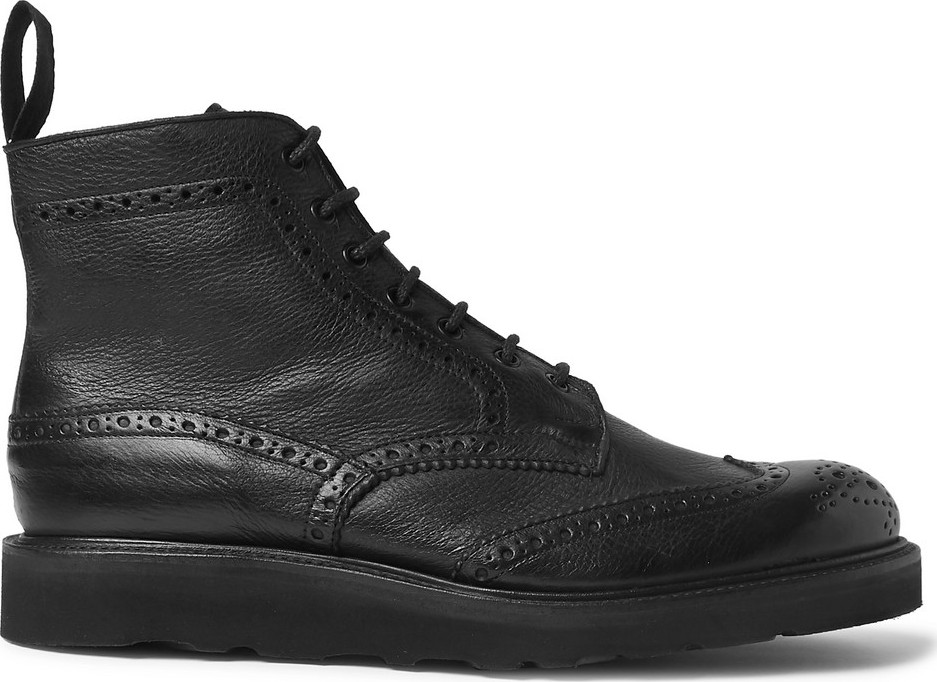 Tricker's Stow Full-Grain Leather Brogue Boots