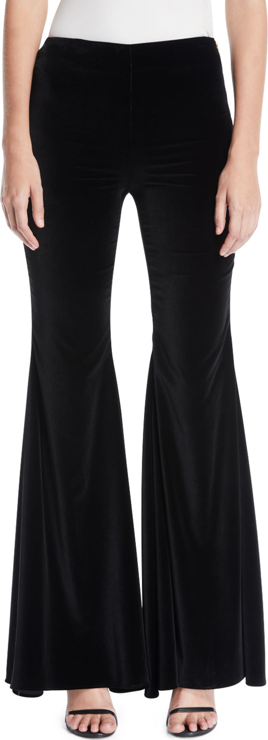Alice + Olivia Jinny Mid-Rise Flare-Leg Pants