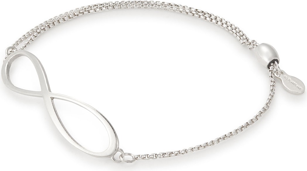 Alex and Ani Infinity Pull-Chain Bracelet, Silver
