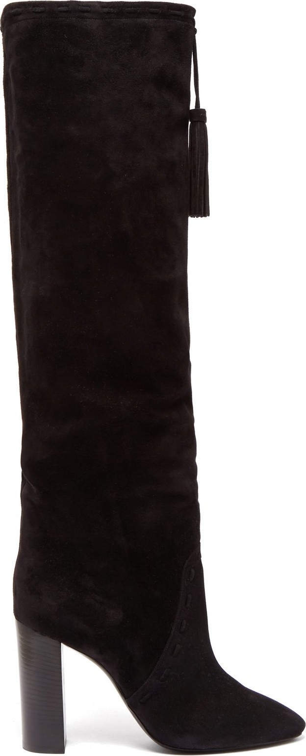 Saint Laurent Meurice tassel-tie suede boots