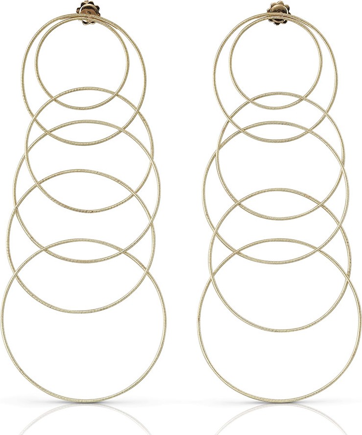 Buccellati Hawaii Waikiki 18k Gold Pendant Earrings