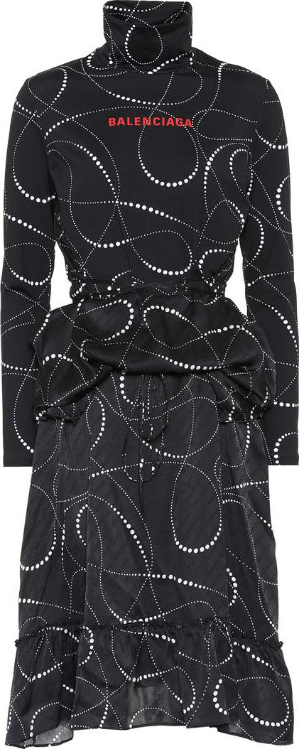 Balenciaga Printed jersey dress