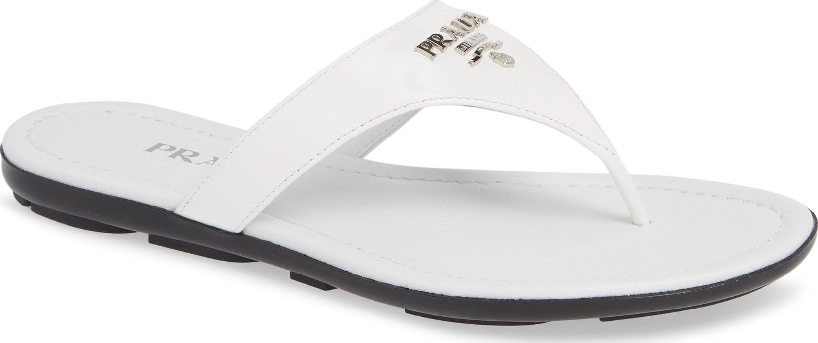 Prada Logo Flip Flop