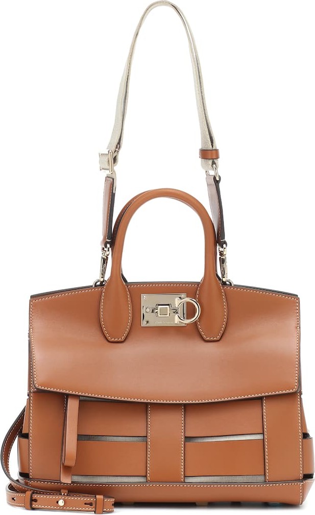 Salvatore Ferragamo Studio Cage Medium leather tote