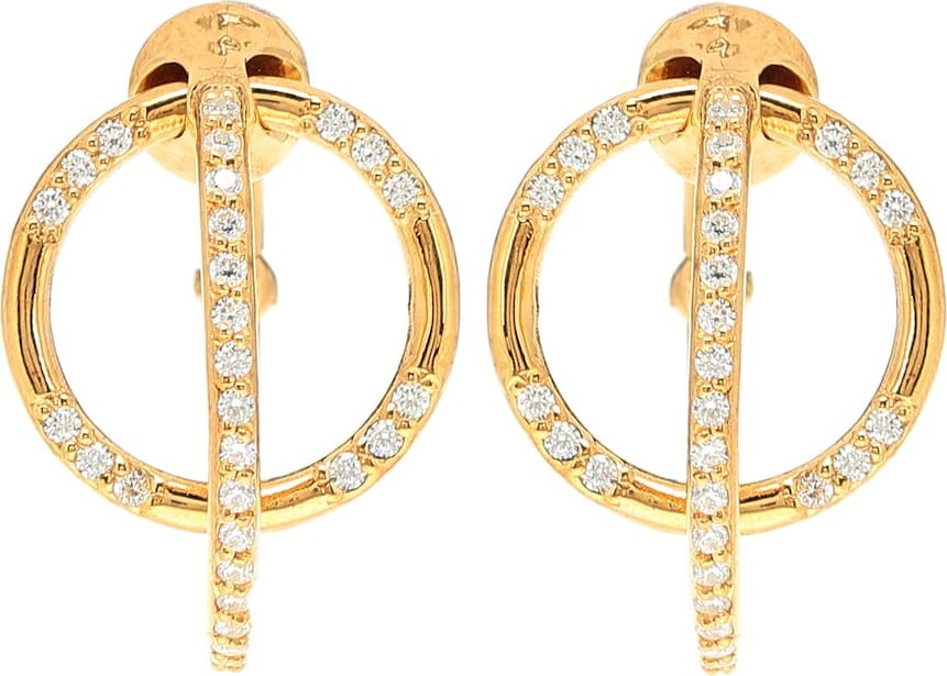 Alan Crocetti Dita crystal-embellished hoop earrings