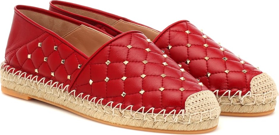 Valentino Valentino Garavani Rockstud leather espadrilles