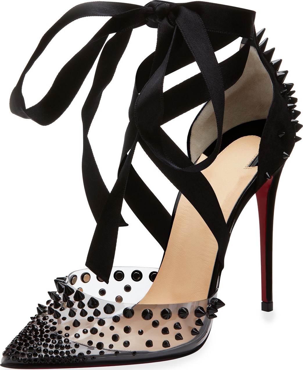 Christian Louboutin Mechante Reine Spikes Red Sole Pumps