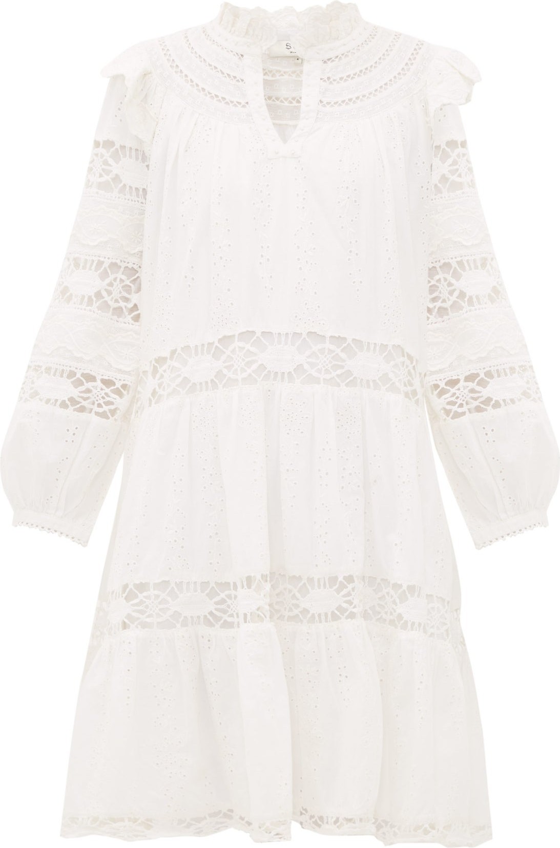 SEA Lea broderie-anglaise cotton dress